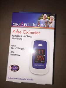 SmartHeart  Finger Pulse Oximeter Portable Spot Check Monitoring