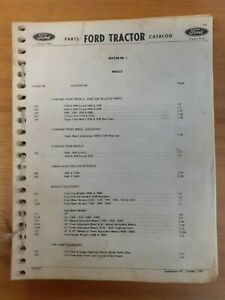 Original 1968 Ford tractor illustrated parts catalogue