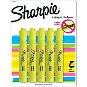 Sharpie Yellow Highlighters 5ct pack of 6 (30 Highlighters)