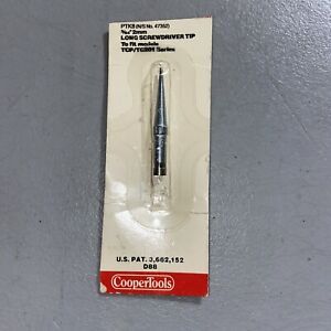 WELLER PTK8 TIP SOLDERING IRON CHISEL LONG 3/64&#034; 2mm Screwdriver 1pk NOS