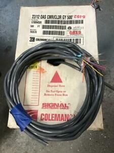 Coleman 22/12 Stranded Shielded Cable   22AWG  12 Wires   Gray - 20&#039; Length(s)
