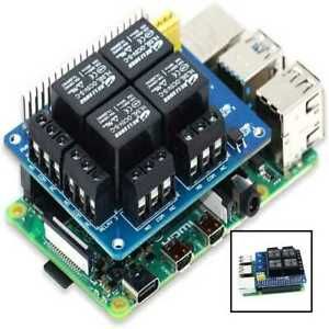 Pirelay EXPANSION BOARD FOR RASPBERRY PI Raspberry Pi A+/B+/2B/3B/3B+ Loads Up T