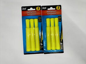 New 2 X 3 Counts Jot Highlighters, Chisel Tip