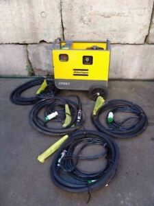 ATLAS COPCO CFG67 HIGH FREQUENCY HONDA GENERATOR WITH 4 CONCRETE VIBRATORS NEW