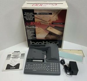 Brother Check Writer CW-1000 Electronic Checking System CW1000 With Box Tested