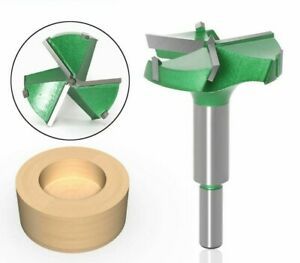 Tungsten Carbide Hole Saw Cutter Hinge Boring Drill Bits Round Shank 3 Teeth