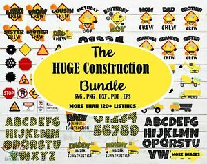Construction SVG Bundle 120+ High Quality Images - Use SVG Files In Cricut
