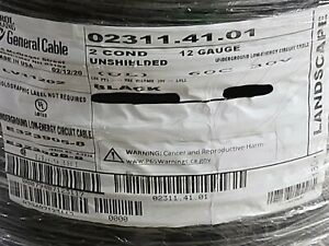 Carol 02311 12/2C Low Volt Outdoor Direct Burial Lighting Cable 60C/150V /50ft