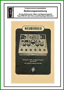 Bedienungsanleitung Rhrenprfgert / Operating instructions tube tester RPM 370