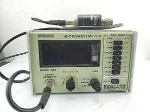 BOONTON ELECTRONICS MICROWATTMETER MODEL 42BD W/ POWER DETECTOR 41-4A-S1
