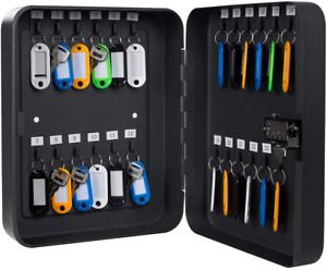 Key Cabinet Lock Box Wall Mount with Combination Lock Key Storage Cabinet Metal