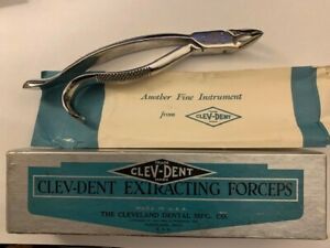 DENTAL EXTRACTION FORCEPS, BICUSPID,  CLEVEDENT, SS - Made in USA, NEVIUS #14
