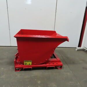 1/2 Cubic Yard Self Dumping Trash Chip Scrap Hopper 46&#034;L x 36&#034;W x 24&#034;D