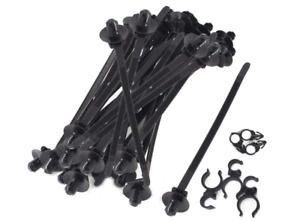 50 Pack Cable Zip Ties, 8.3 inch Duty Heavy Nylon Push Mount Self Locking UV for