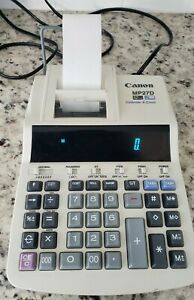 Canon MP27D 12 Digits 2-Color Print Clock &amp; Calendar Adding Machine w/ Quick Ref