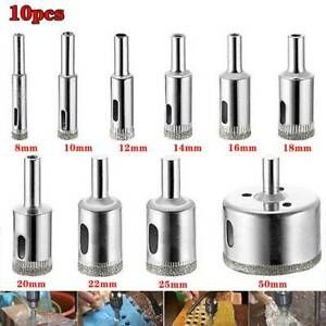 Diamond Coated Cutter Hole Saw Core Drill Bit Set Tile Ceramic Glass Marble Hot