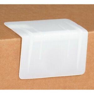 3 1/2&#034; x 2&#034; - White Plastic Strap Guards - 500 Per Case