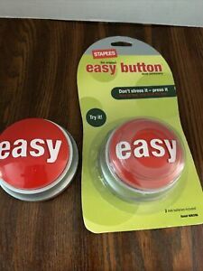 Staples Easy Button New Unopened Bonus Used Staples Button