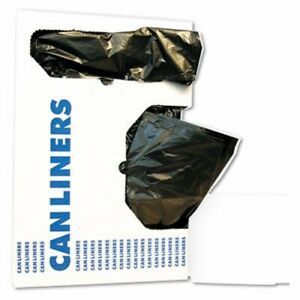 10 Gallon Black Garbage Bags, 24x23, 0.35mil, 500 Bags (BWK 2423L)
