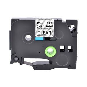 1PK Compatible with Brother P-Touch Clear Tape Strong Adhesive TZe TZ-S131 12mm