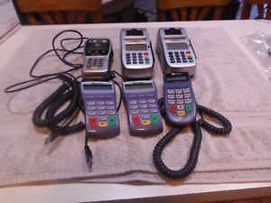 Lot of 3 First Data FD-100/FD-50-FD-35 &amp; 3 Verifone Pinpads 1000SE Untested