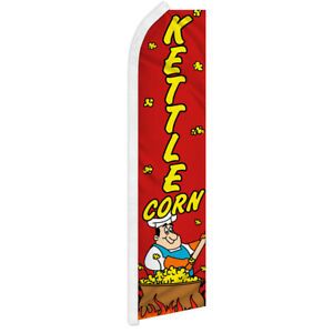 Kettlecorn Swooper Feather Flutter Advertising Flag Concessions Food Flag