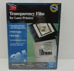 3M Transparency Film # CG3300 for Laser Printer 50 Pages 8.5&#034; x 11&#034; SEALED