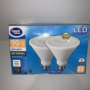 Great Value LED Light Bulb 10W (90W Equivalent) PAR38 Floodlight Lamp E26 Medium