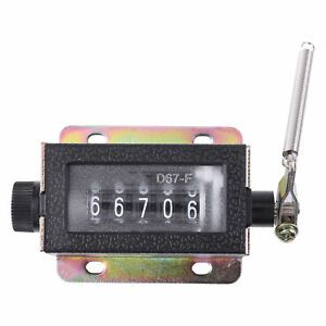 5 Digit Pull Counter Hand Mechanical Pull Stroke Counter Manual Clicker