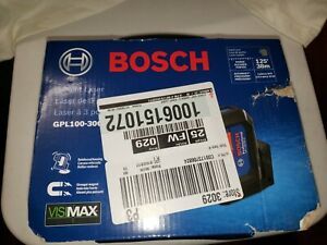 Bosch GPL100-30G 125&#039; 3 Pt Cordless Green Beam Self Leveling Laser - NEW