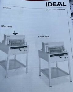 IDEAL TRIUMPH 4815 Electric guillotine 18 5/8&#034; Max.H: 3&#034; semi-automatic cutter