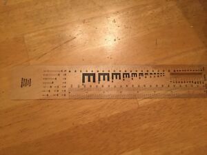 Plastic Printer Type Gauge/measuring Device