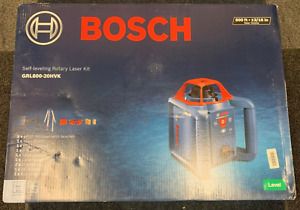 Brand New Factory Sealed Bosch GRL80020HVK Self Leveling 800ft Rotary Laser Kit!