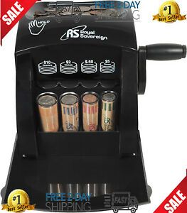 Manual Coin Sorter Counting Machine Counter Money Cash Sorting Anti Jam Roll
