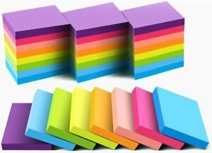 Sticky Notes 1.5x2 Inches, Bright Colors Self-Stick Pads