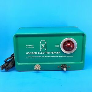 VTG Holdem Hold Em Electric Fencer Model 51 117 Volt Livestock Ranch Fence Green