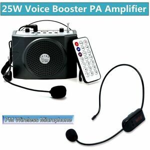 5W Portable Voice Booster Amplifier Loudspeaker Wireless Mic for Lecture