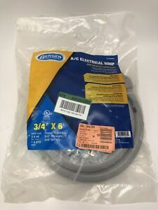3/4 in. x 6 ft. 8/2 &amp; 10/1 Non-Metallic Flexible Liquidtight A/C Electrical Whip