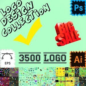 +3500 EDITABLE LOGO DESIGNS COLLECTION SOFTWARE (eps) TEMPLATES FULLY LAYERED