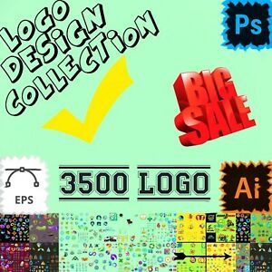 +3500 EDITABLE LOGO DESIGNS COLLECTION SOFTWARE (eps) TEMPLATES FULLY LAYERED