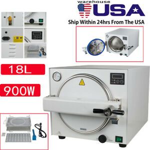 Dental 18L Medical Autoclave Sterilizer Vacuum Steam Sterilization Automatically