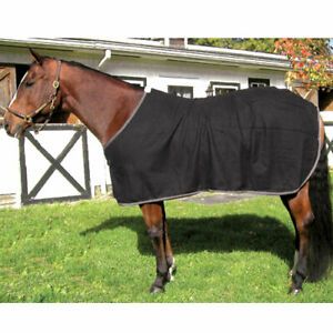 High Spirit Horse Equipment DSWSMB Wool Day Cooler, Black - Small