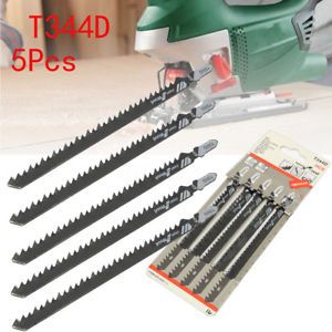 5Pcs T344D T-shank Saw Blades Wood Plastic Plywood Cutting Tools for Jigsaw