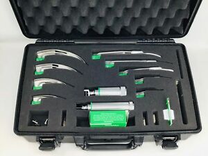 Welch Allyn Comprehensive Laryngoscope Kit with Case - Excellent Condition