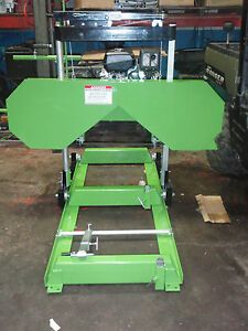 BANDSAW MILL SAWMILL BAND SAWMILL PORTABLE SAWMILL 21&#034; CUT, 25 FEET TRACK 14HP