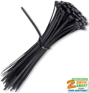 100 pieces 12 inch Cable Zip Nylon Heavy Duty Self Locking Wire Ties BLACK