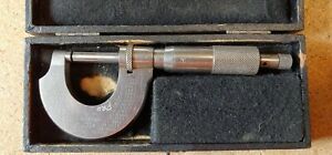 ZEUS Micrometer Made in Germany 0&#034; - 1&#034;  Nice Tool Works Well With Original Case