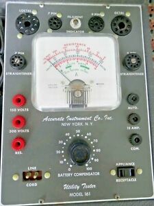 Accurate Instrument Appliance Automotive Tube Tester Model 161