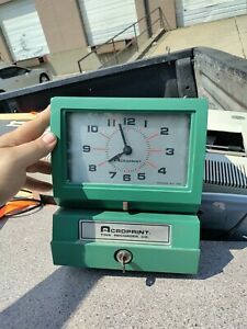 Acroprint Model 150AR3 Heavy Duty Automatic Time Recorder w Key