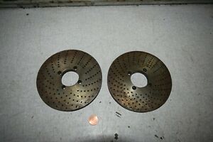 Dividing Indexing Head Plates 371 372 Lot of 2